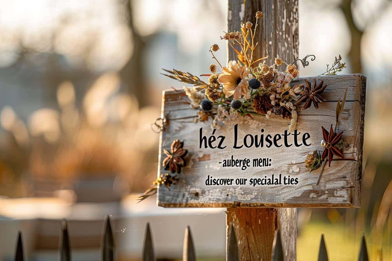 Chez louisette - auberge du lienz menu : découvrez nos spécialités